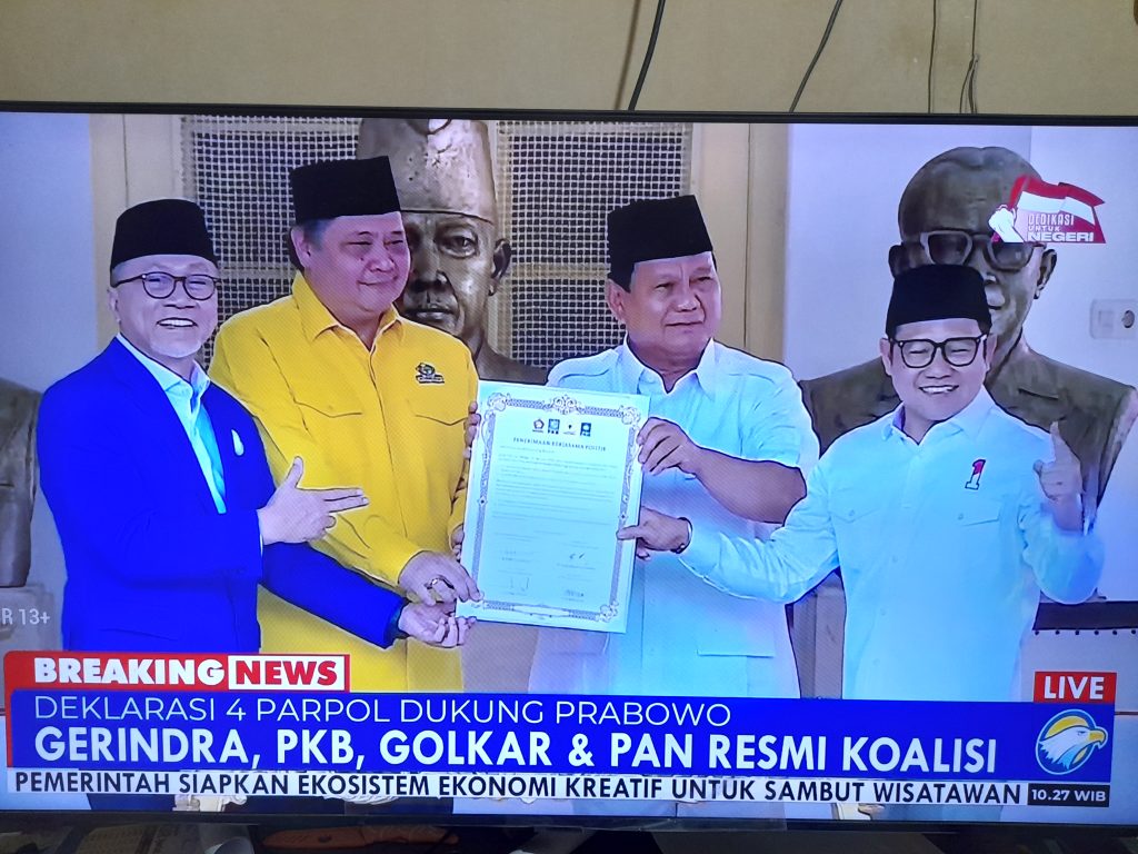 PAN, Golkar, PKB dan Gerindra, Deklarasi Pencapresan Prabowo
