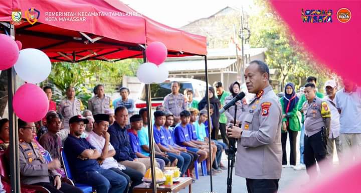 Kapolrestabes Makassar Resmikan Pencucian Motor Pa’jama Barakka Polsek Tamalanrea