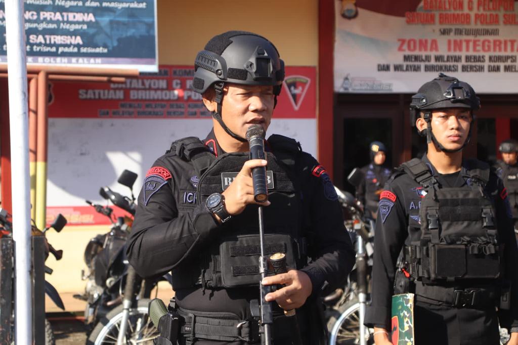 Brimob Bone Laksanakan Apel Gelar Pasukan Dan Peralatan, Ini Tujuannya