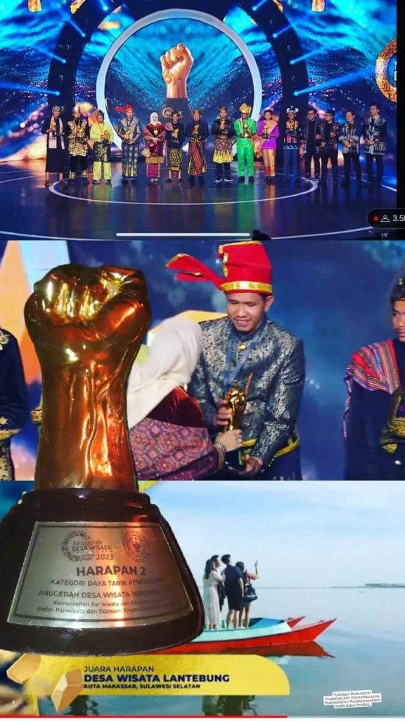 Lurah Bira Mewakili Pemkot Makassar Terima Penghargaan ADWI 2023