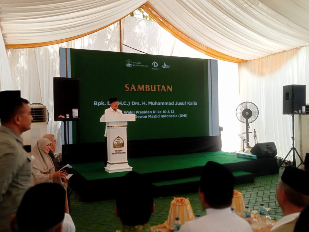 Jusuf Kalla Resmikan Masjid Hj Sitti Mang Milik Ustadz Das’ad Latif