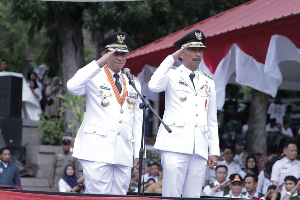 Jadi Pembina Apel Akbar, Duo Amran Pamit Ke Jajaran Pemkab Wajo