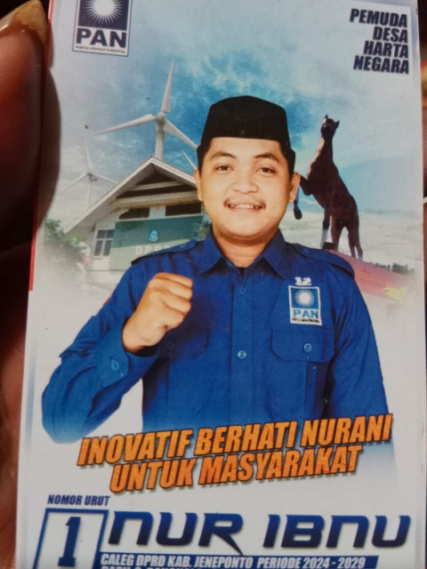 Caleg PAN Nur Ibnu Melenggang ke DPRD Kabupaten Jeneponto