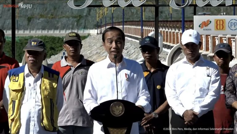 Presiden Jokowi Resmikan Bendungan Tiu Suntuk di Kabupaten Sumbawa Barat