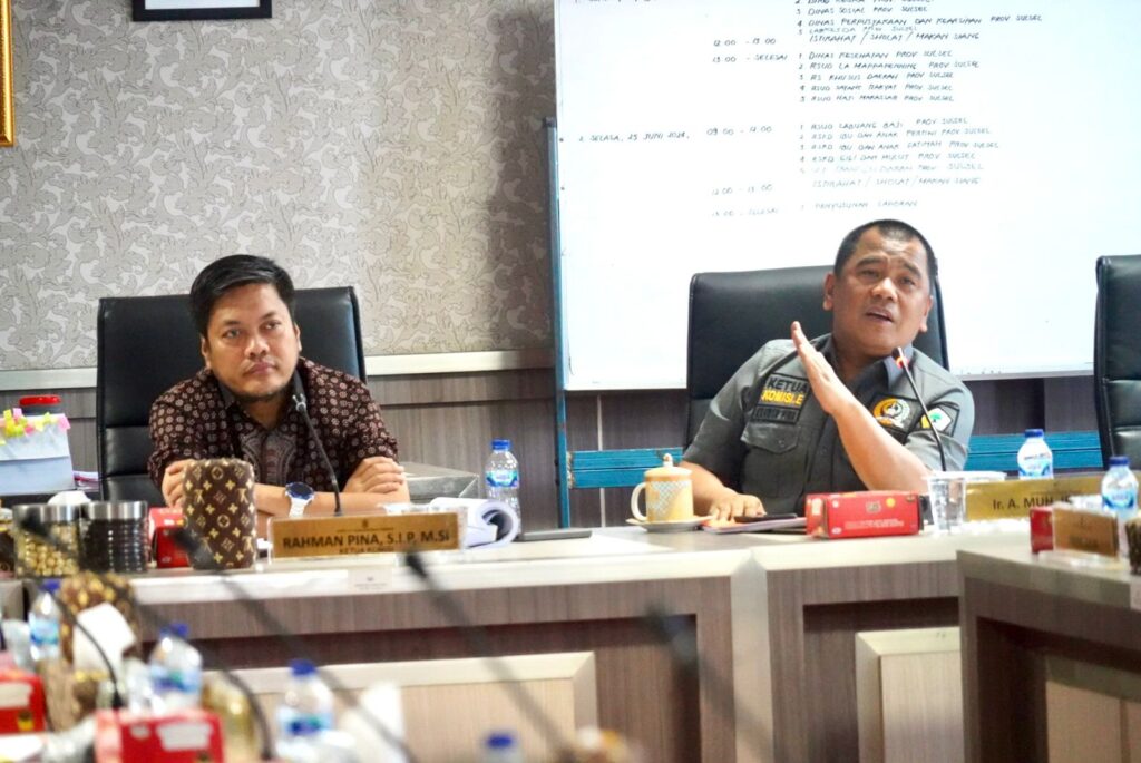 Ketua Komisi E DPRD Sulsel Pimpin Rapat Kerja Bahas LHP BPK Atas Laporan Keuangan Tahun Anggaran 2023