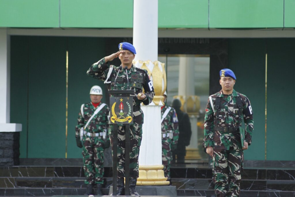 Korem 132/Tdl Gelar Upacara Bendera, Wujud Cinta Tanah Air