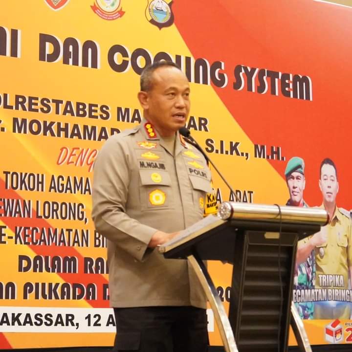 Kapolrestabes Makassar Gelar Silaturahmi dan Cooling System dengan Forkompincam, dan Tokoh Masyarakat Biringkanaya