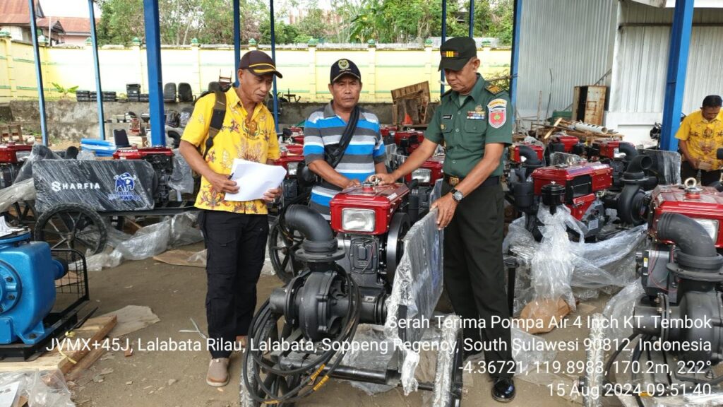 Dinas TPHPKP Soppeng Salurkan Bantuan untuk Menyelamatkan Pertanaman Padi