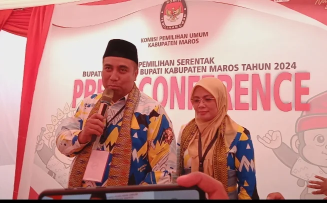 Pasangan Chaidir – Suhartina Daftar Ke KPU Kabupaten Maros