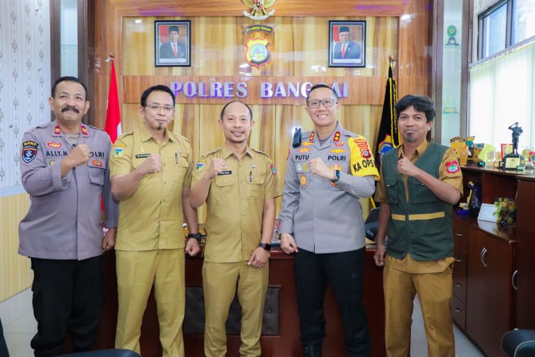 Kapolres Banggai Terima Kunjungan Diskominfo, Terkait Layanan Kedaruratan