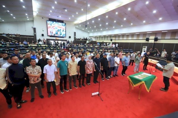 Sebelum Dilantik 24 September, 85 Anggota DPRD Sulsel Gelar Gladi Bersih