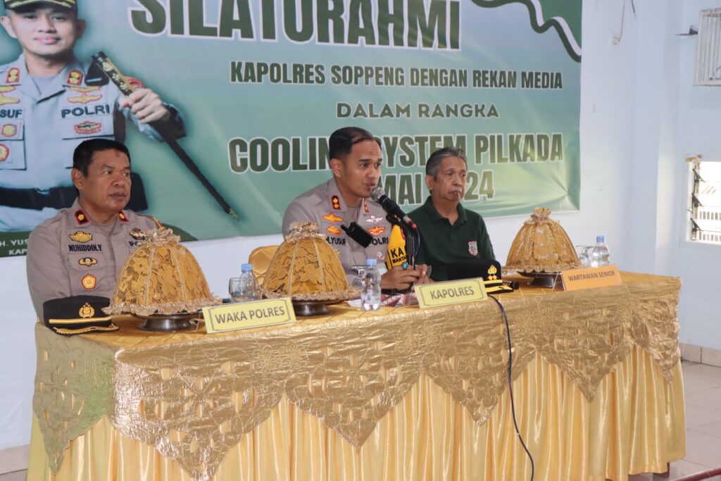 Kapolres Soppeng Gelar Silaturahmi dengan Rekan Media