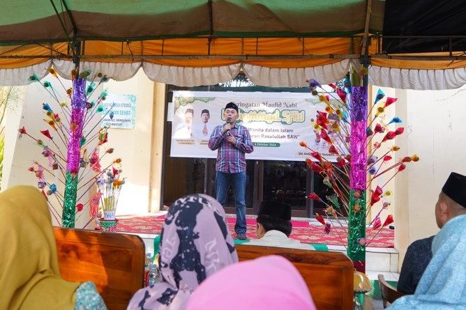 Hadiri Maulid di Kelurahan Laikang, Camat Biringkanaya Ajak Masyarakat Wujudkan Pilkada Damai