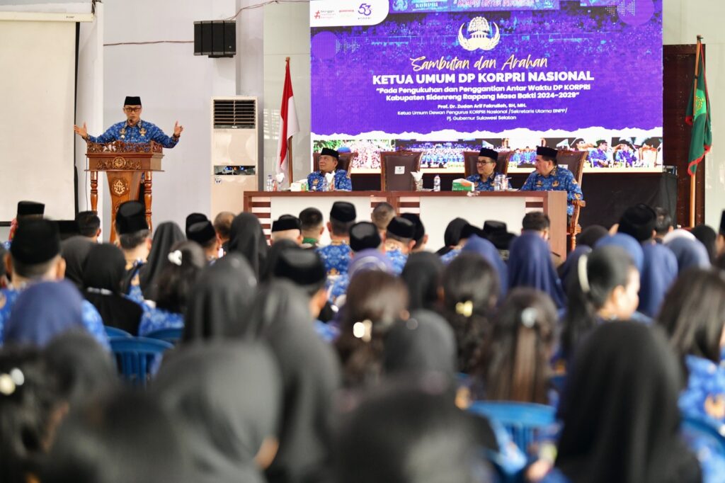 Pj Gubernur Sulsel Apresiasi Prestasi KORPRI Sidrap