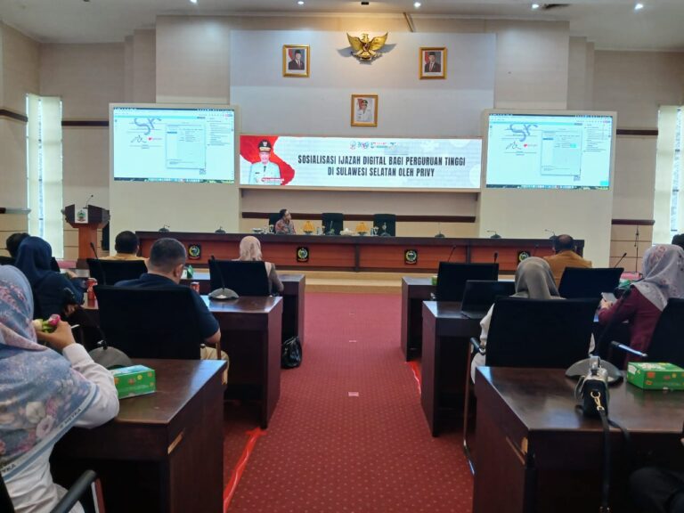 Kadis Pendidikan Sulsel Hadiri Sosialisasi Ijazah Digital