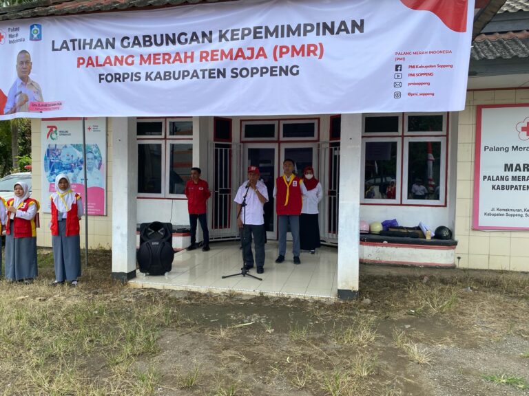 PMI Soppeng Gelar Latihan Gabungan Kepemimpinan PMR Wira Tingkat SMA