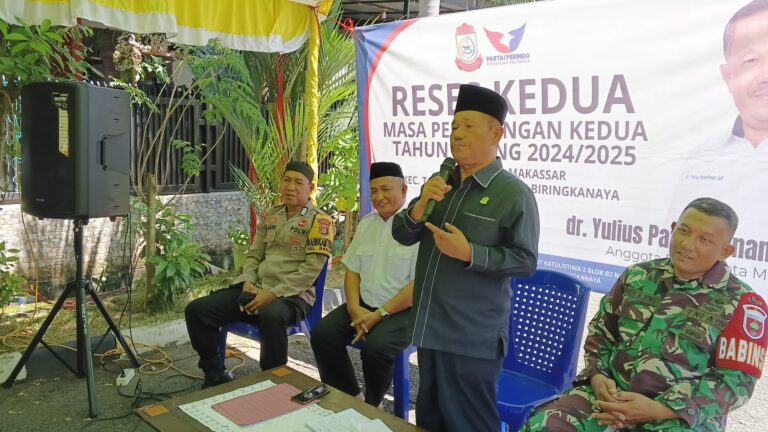 Anggota DPRD Makassar Yulius Gelar Reses Jaring Aspirasi Masyarakat