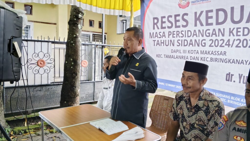 Anggota DPRD Makassar Yulius Reses Kedua di Kelurahan Sudiang