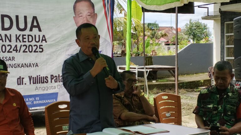 Yulius Gelar Reses di Kelurahan Berua Kecamatan Biringkanaya