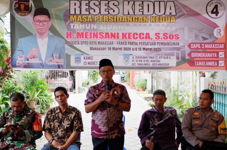 Reses di Kelurahan Buntusu, Meinsani : Warga Usulkan Perbaikan Jalan dan Drainase