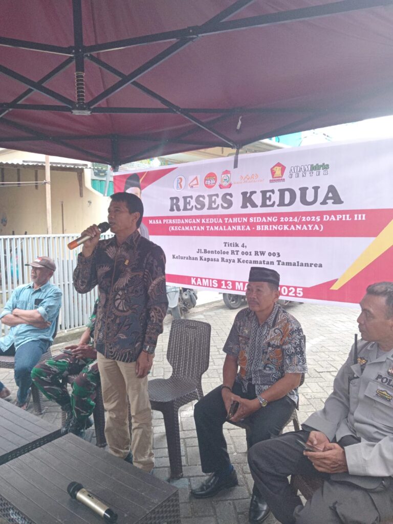 Anggota DPRD Makasar Idris Serap Aspirasi di Kelurahan Kapasa Raya