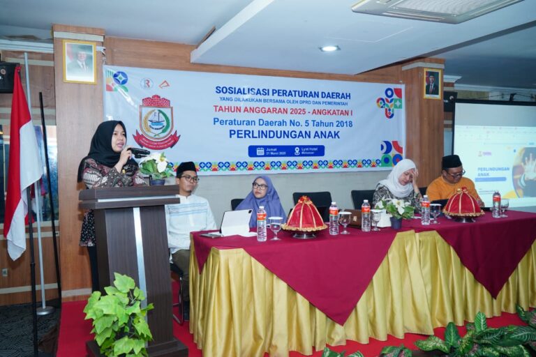 Rezeki Nur Gelar Sosialisasi Peraturan Daerah Perlindungan Anak