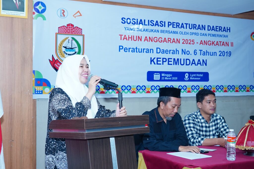 Anggota DPRD Makassar Rezeki Nur Gelar Sosialisasi Perda Kepemudaan