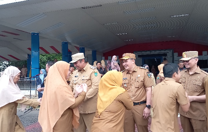 Bupati Maros Pimpin Apel Perdana Paca Libur Lebaran Idul Fitri 2025