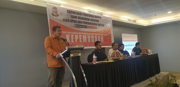 Sosialisasi Perda Kepemudaan, Azwar Rasmin Dukung Pengembangan Potensi Pemuda