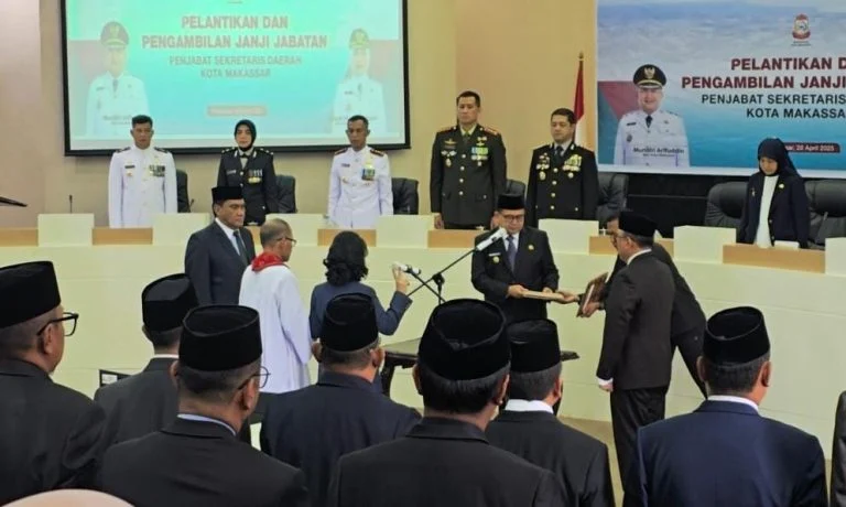 Wali Kota Munafri Lantik Nielma Sebagai Pj Sekretaris Kota Makassar
