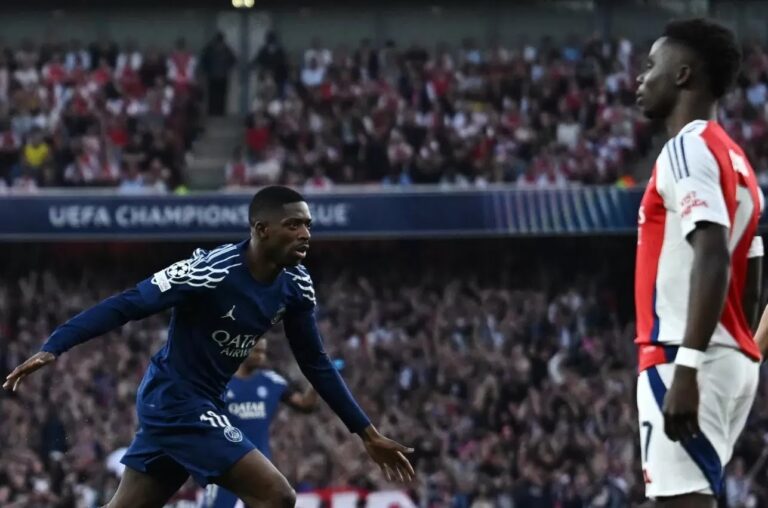 Liga Champions : Arsenal 0 – 1 PSG