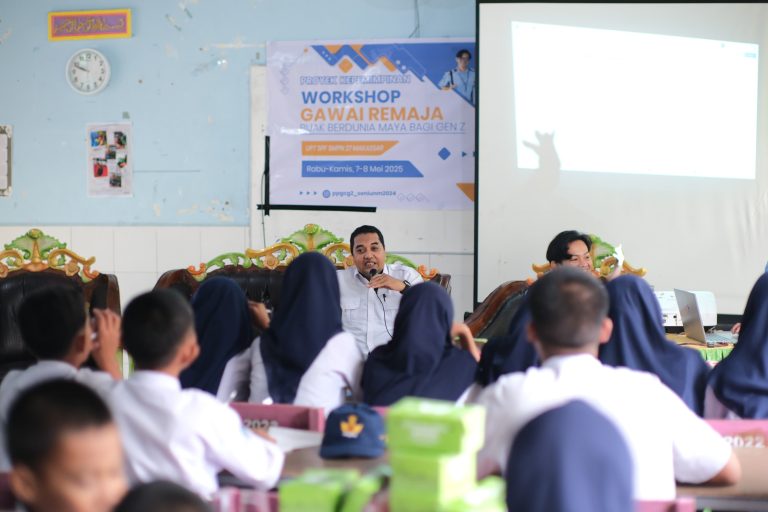 Kominfo Makassar Edukasi Pelajar SMPN 27 Terkait Ancaman Digital