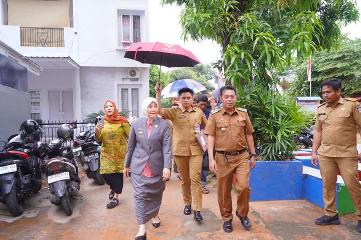 Camat Biringkanaya Sambut Hangat Wakil Walikota Makassar Aliyah Mustika Ilham di TK Asoka