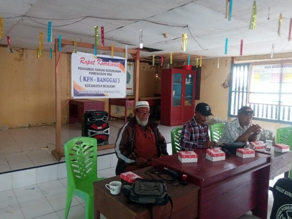 Keluarga Besar Kerukunan Pomenggon Noa Kecamatan Bualemo Gelar Rakor Untuk Persiapan HUT Ke – 1
