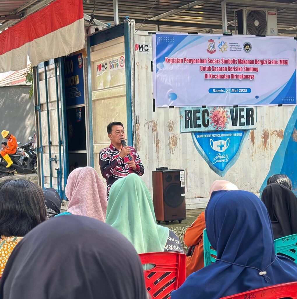 Camat Biringkanaya Hadiri Penyerahan Makanan Bergizi Gratis