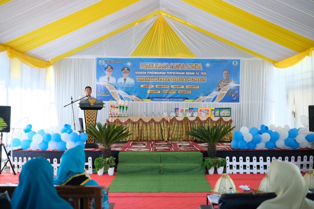 Buka Pengembangan Perpustakaan Daerah, PJ Sekda Soppeng Sampaikan Ini