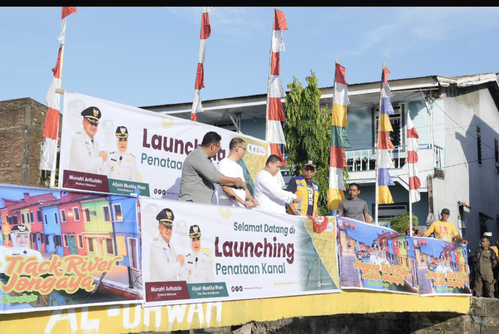 Peduli Bebas Banjir, Walikota Makassar Munafri Launching Penataan Kanal