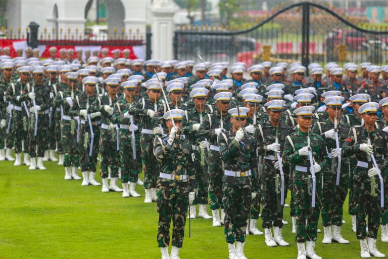 Pasukan Upacara Ikuti Gladi Kotor Rangkaian HUT RI di Istana
