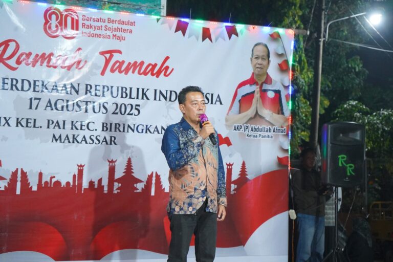 Camat Biringkanaya Hadiri Malam Ramah Tamah HUT Ke-80 RI RW 09 Kelurahan Pai