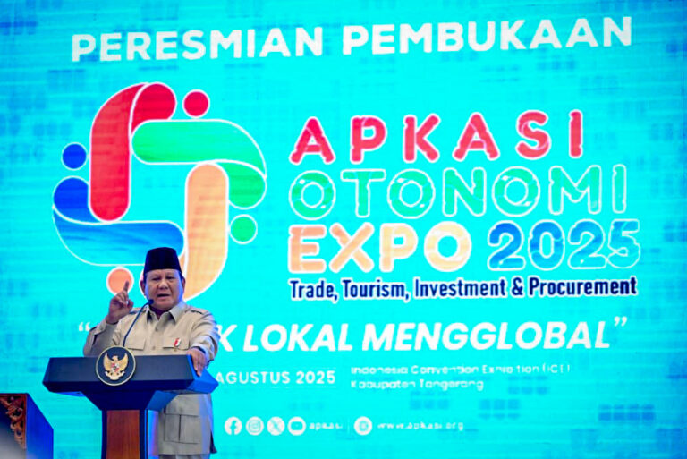 Presiden Prabowo Resmi Buka APKASI Otonomi Expo 2025