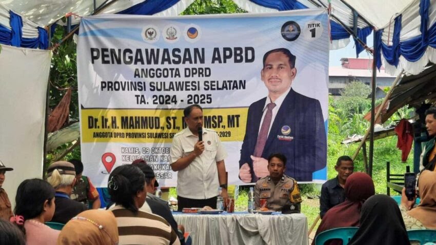 Anggota DPRD Sulsel Mahmud Gelar Pengawasan APBD 2025