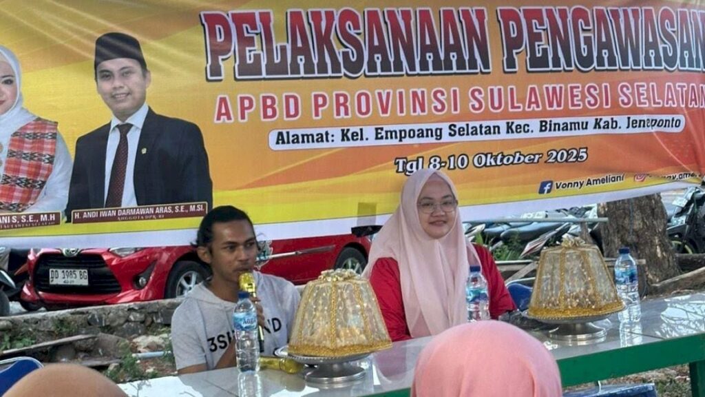 Anggota DPRD Sulsel Vonny Ameliani Laksanakan Pengawasan APBD