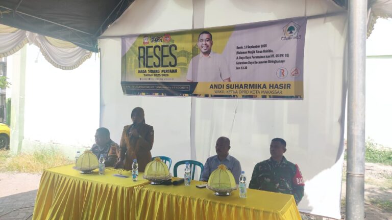 Lurah Daya Nuralam Hadiri Reses Wakil Ketua DPRD Makassar Andi Suharmika