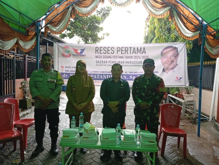 Gelar Reses di Kelurahan Tamalanrea Jaya, Yulius Patandianan Tampung Aspirasi