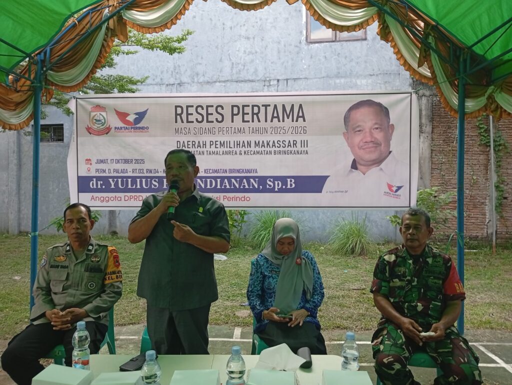 Anggota DPRD Makassar Yulius Patandianan Jaring Aspirasi Masyarakat Lewat Reses