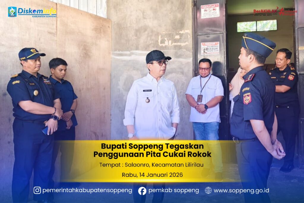 Bupati Soppeng Suwardi Haseng Tegaskan Penggunaan Pita Cukai Rokok