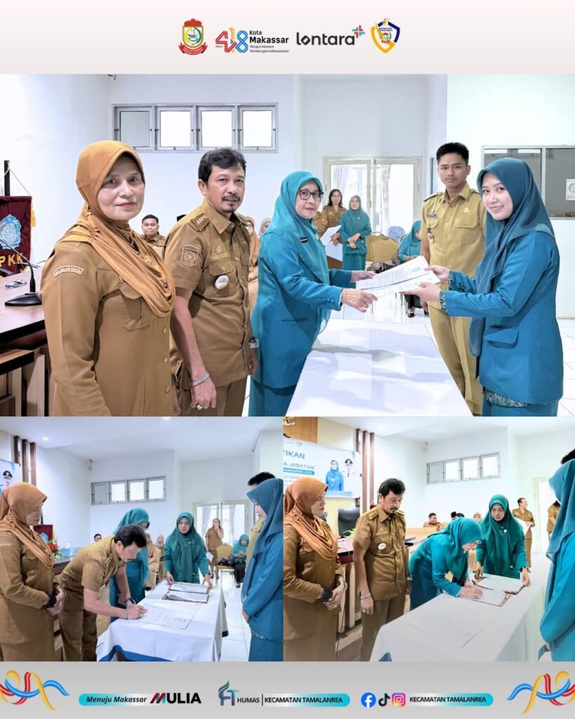 Ketua TP PKK Kecamatan Tamalanrea Lantik Ketua TP PKK Kelurahan Kapasa Raya