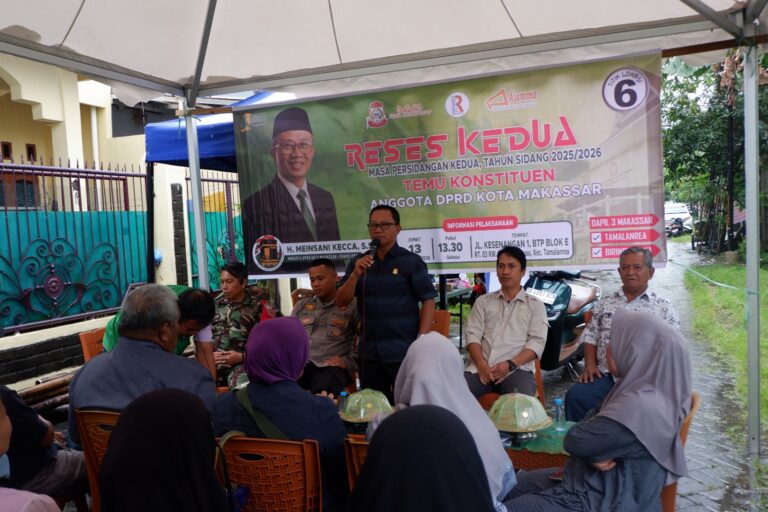Serap Aspirasi Masyarakat, Meinsani Gelar Reses di BTP RW 04 Kelurahan Buntusu