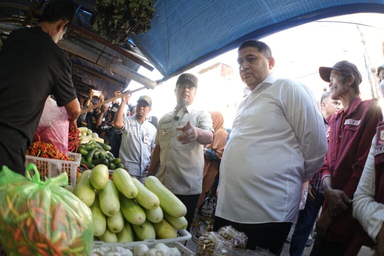 Kompak, Wali Kota Munafri dan Gubernur Sulsel Pantau Harga Pangan di Pasar Terong