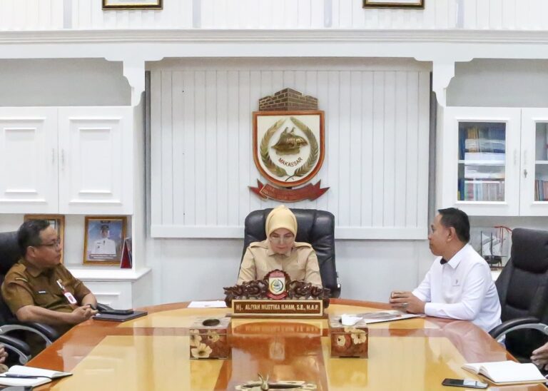 Wawali Aliyah Mustika Ilham Terima Audiensi BPS Kota Makassar